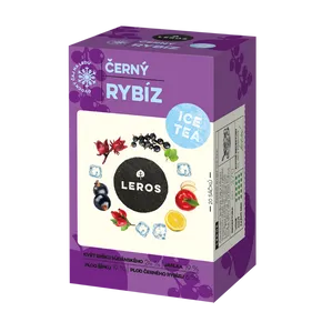 LEROS Čajový dýchánek Černý rybíz Ice Tea 20x2 g